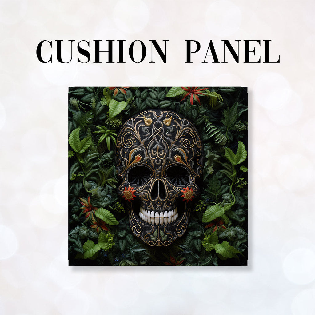 CUSHION Panel Forest Skull CP-173