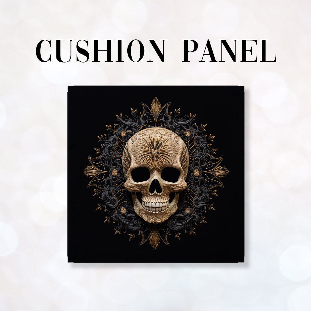 CUSHION Panel Gothic Skull CP-175