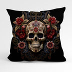 CUSHION Panel Memento Flori Skull CP-176