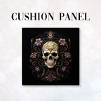 CUSHION Panel Obsidian Skull CP-177