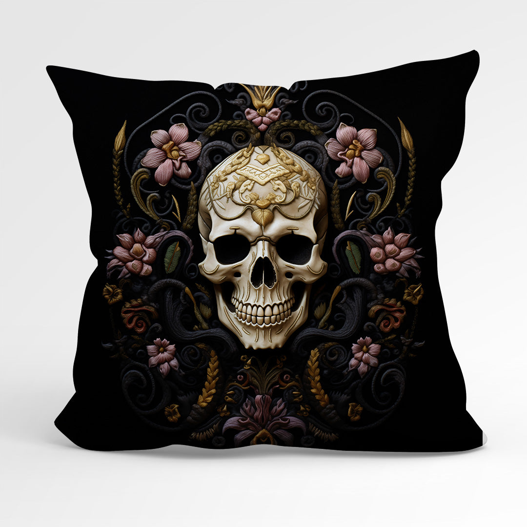 CUSHION Panel Obsidian Skull CP-177