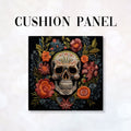 CUSHION Panel Skull In Bloom CP-178