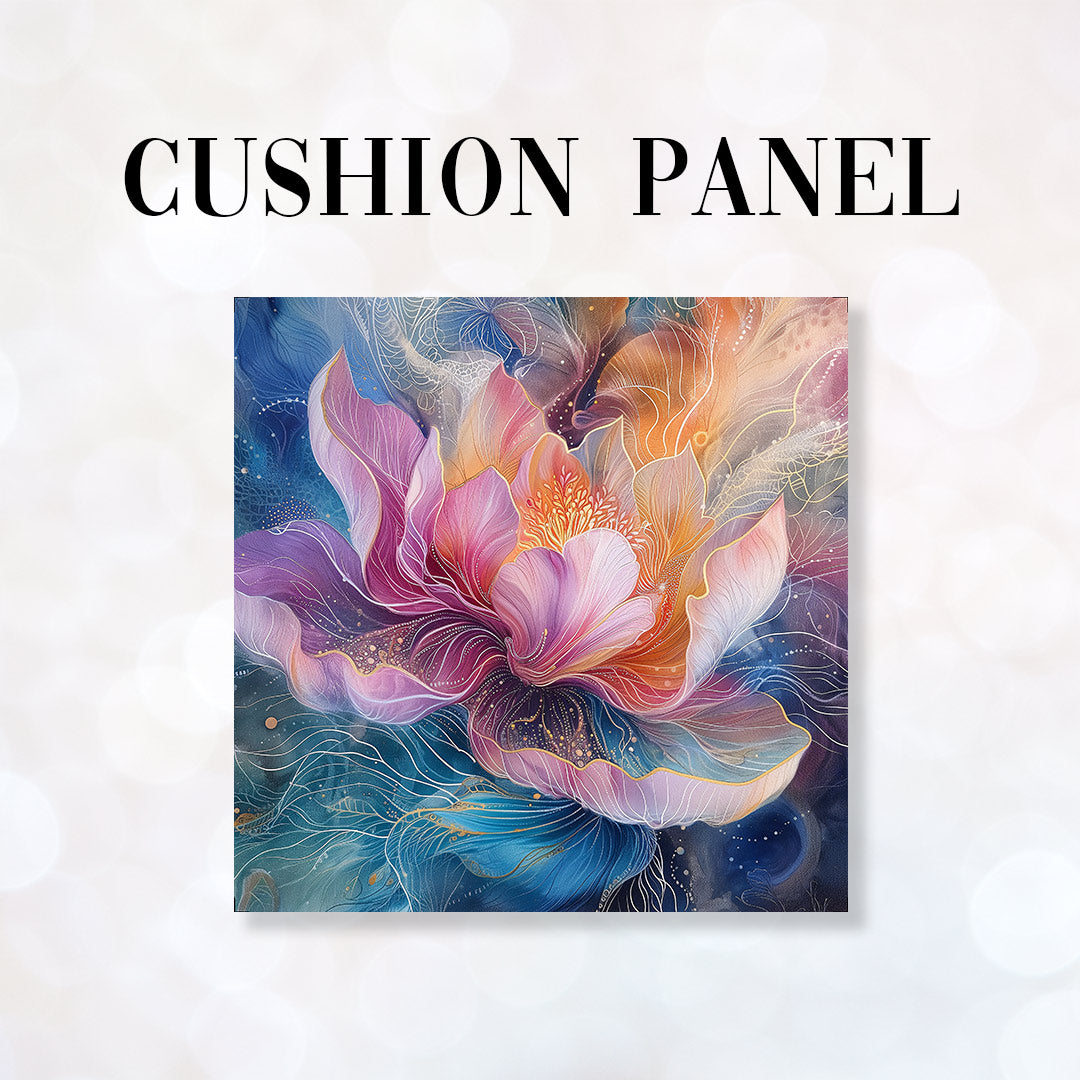 CUSHION Panel Floral Fantasia Iridescent CP-183