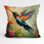 CUSHION Panel Hummingbird Painting CP-129