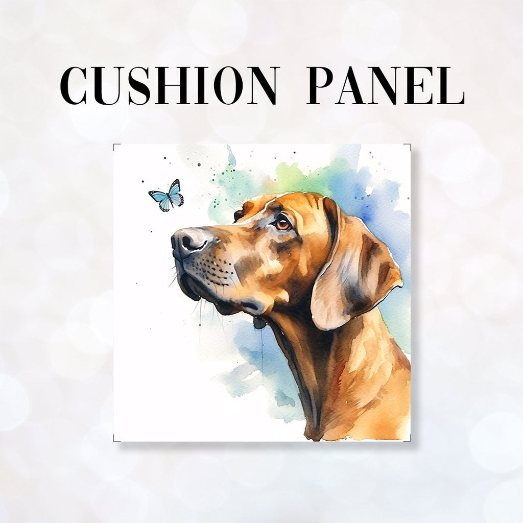 CUSHION Panel Hungarian Vizsla and Butterfly CP-131
