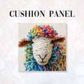 CUSHION Panel Knitted Sheep CP-134
