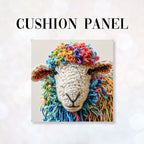 CUSHION Panel Knitted Sheep CP-134