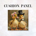 CUSHION Panel Mr and Mrs Duck CP-135