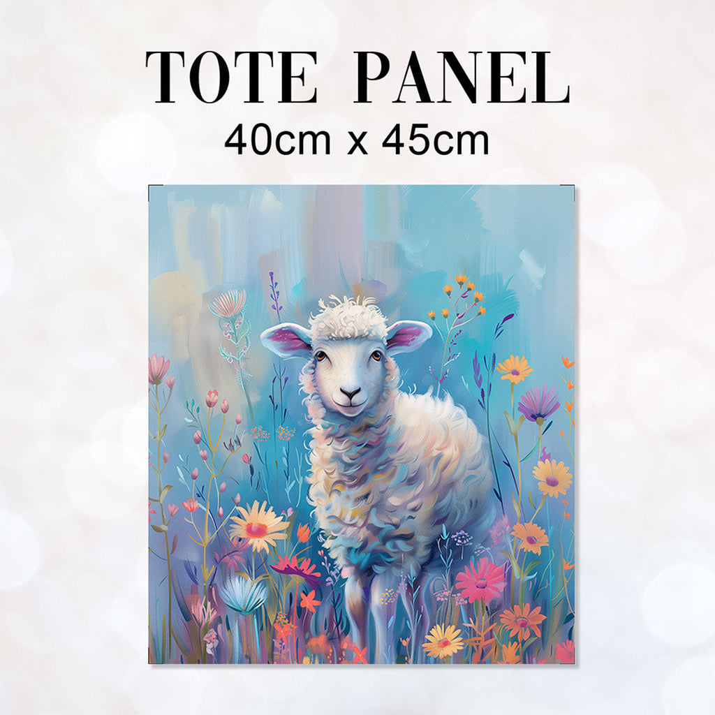 TOTE Fabric Bag Panel Pastel Lamb TP-314