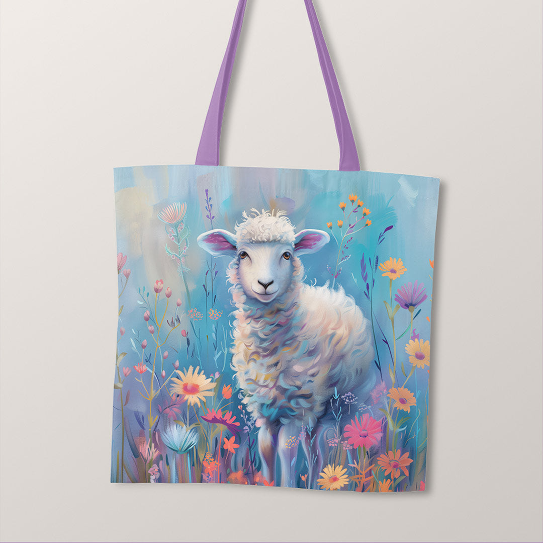 TOTE Fabric Bag Panel Pastel Lamb TP-314