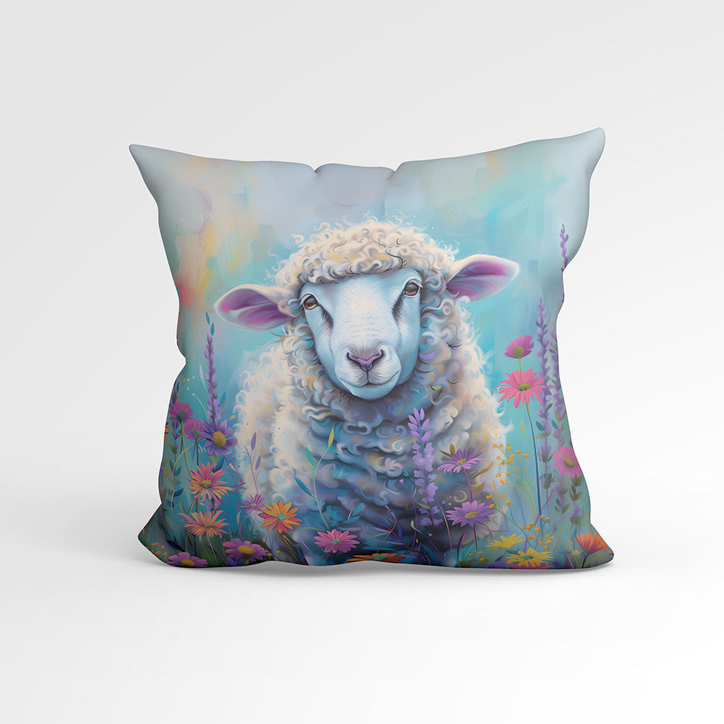 CUSHION Panel Pastel Meadow Sheep CP-239