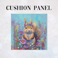 CUSHION Panel Floral Squirrel CP-244