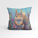 CUSHION Panel Floral Squirrel CP-244