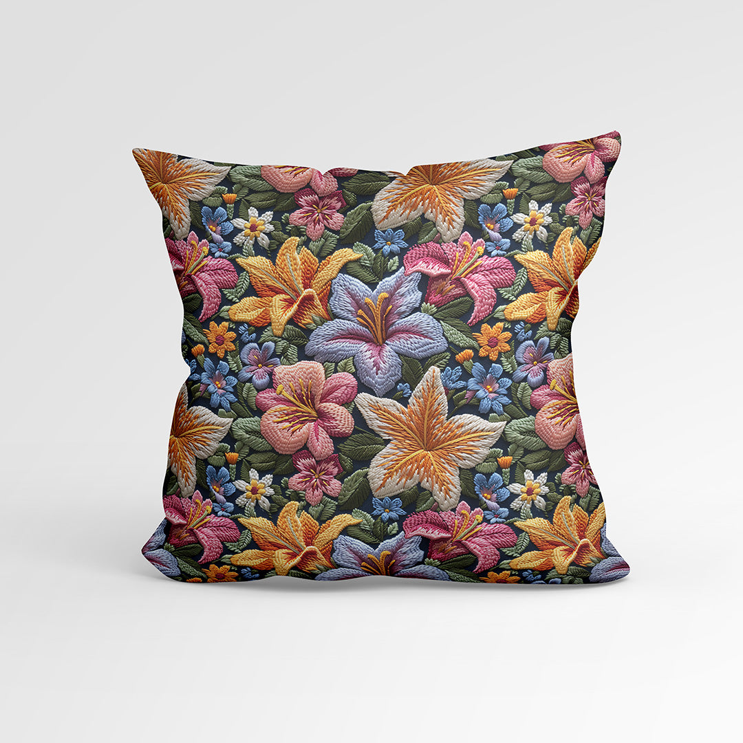 CUSHION Panel Colourful Lillies CP-266