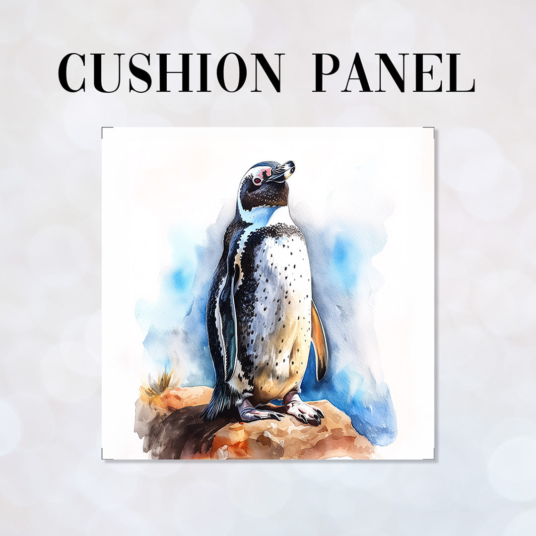 CUSHION Panel Watercolour Penguin CP-278