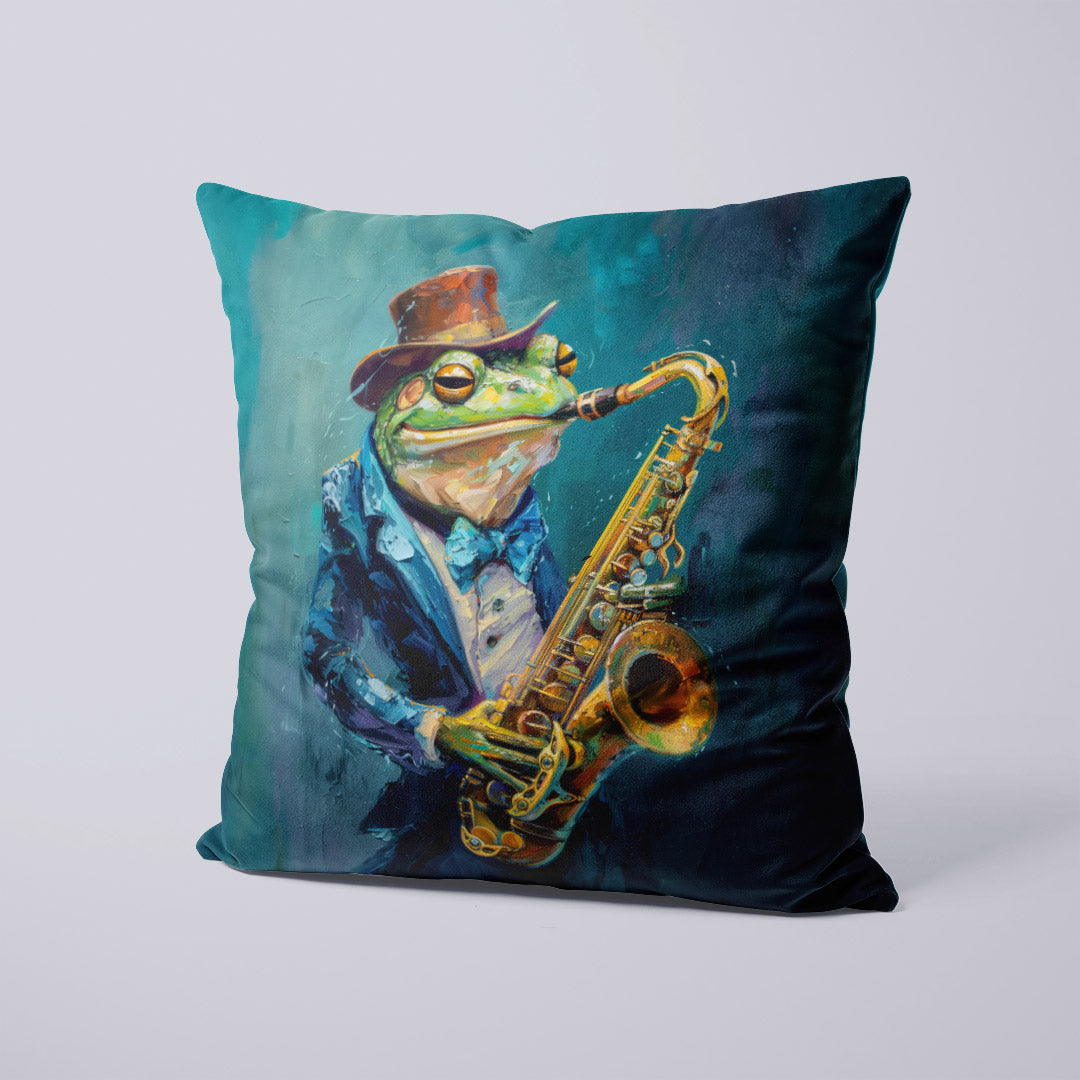CUSHION Panel Saxophone Frog 1 CP-284
