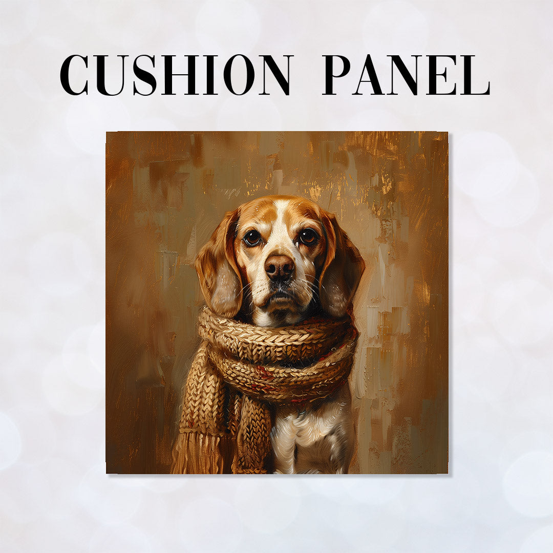 Cosy Beagle Fabric Panel for sewing Cushions. – Custom Fabrics UK