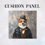 CUSHION Panel Hipster Corgi CP-293