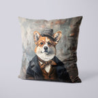 CUSHION Panel Hipster Corgi CP-293