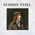 CUSHION Panel Vintage Basset Hound CP-296