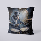 CUSHION Panel Chimpanzee Drummer CP-298