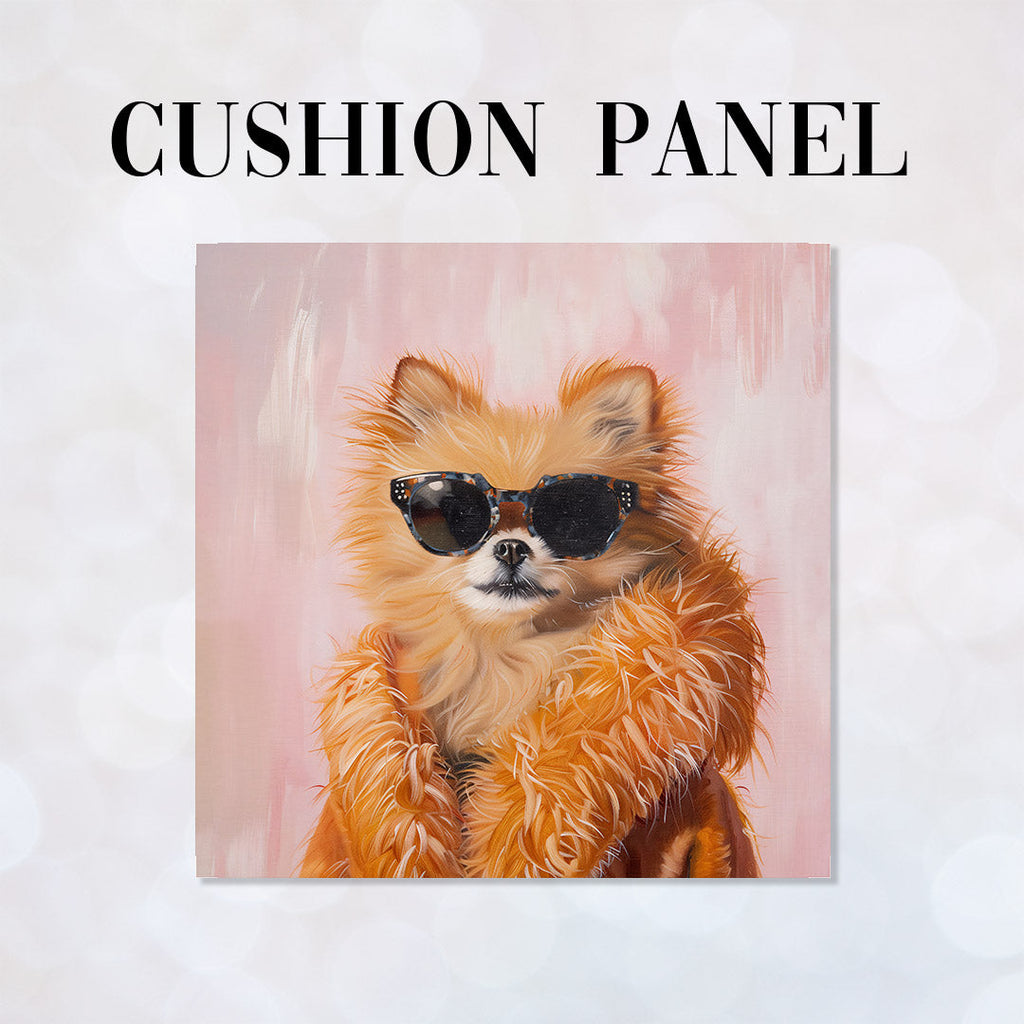 CUSHION Panel Chihuahua Foxy Fur CP-302