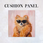 CUSHION Panel Chihuahua Foxy Fur CP-302