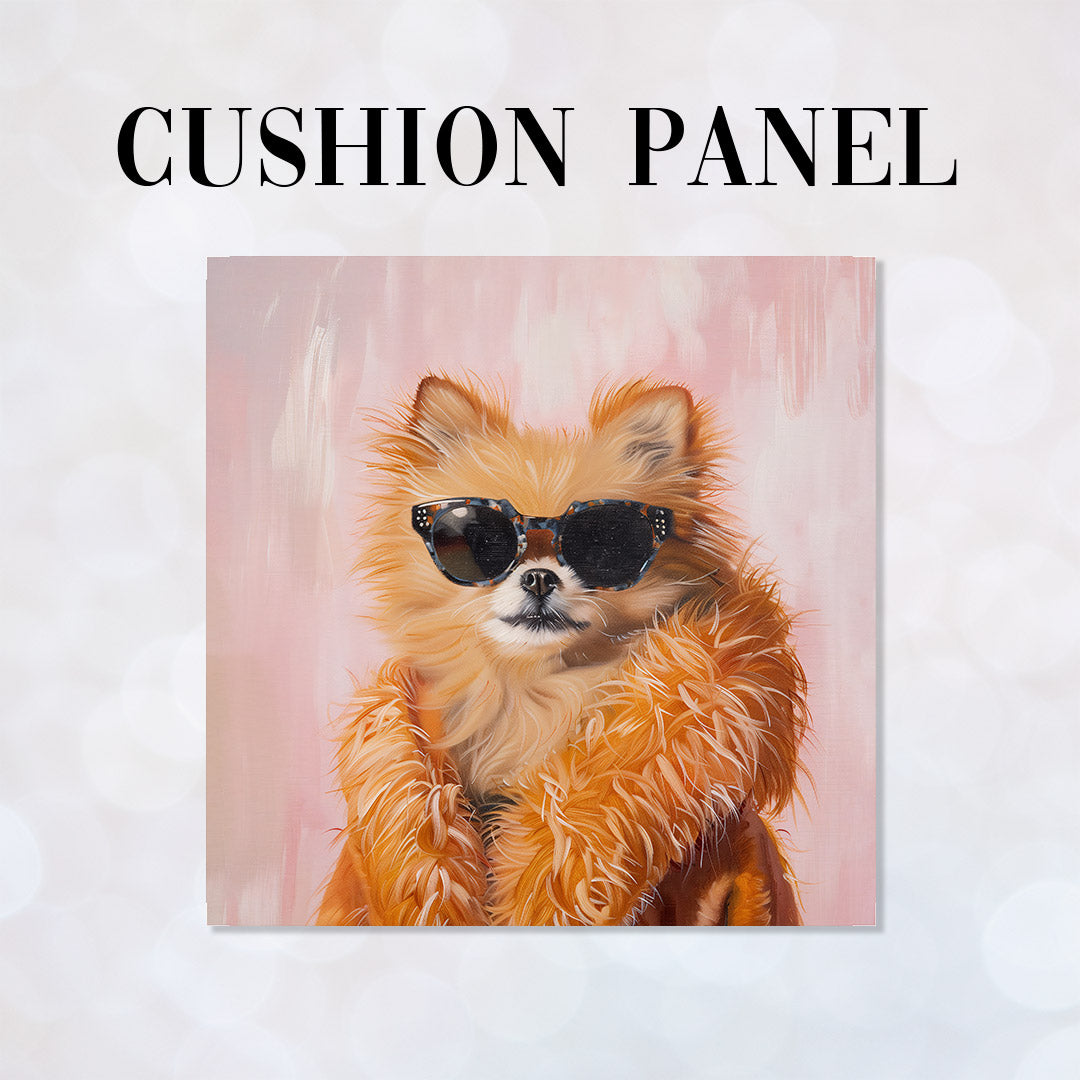 CUSHION Panel Chihuahua Foxy Fur CP-302
