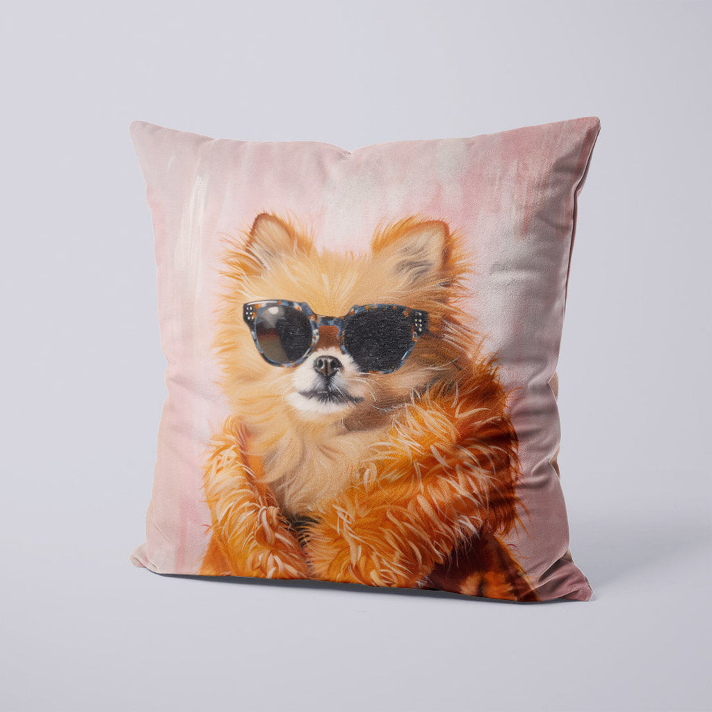 CUSHION Panel Chihuahua Foxy Fur CP-302