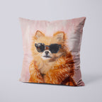 CUSHION Panel Chihuahua Foxy Fur CP-302