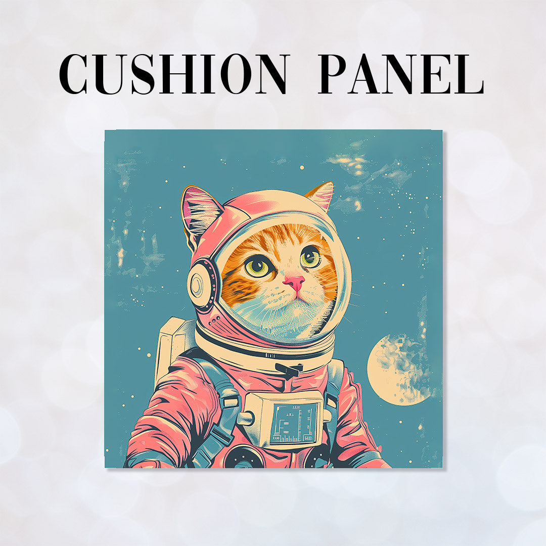 CUSHION Panel Space Cat Blue CP-305