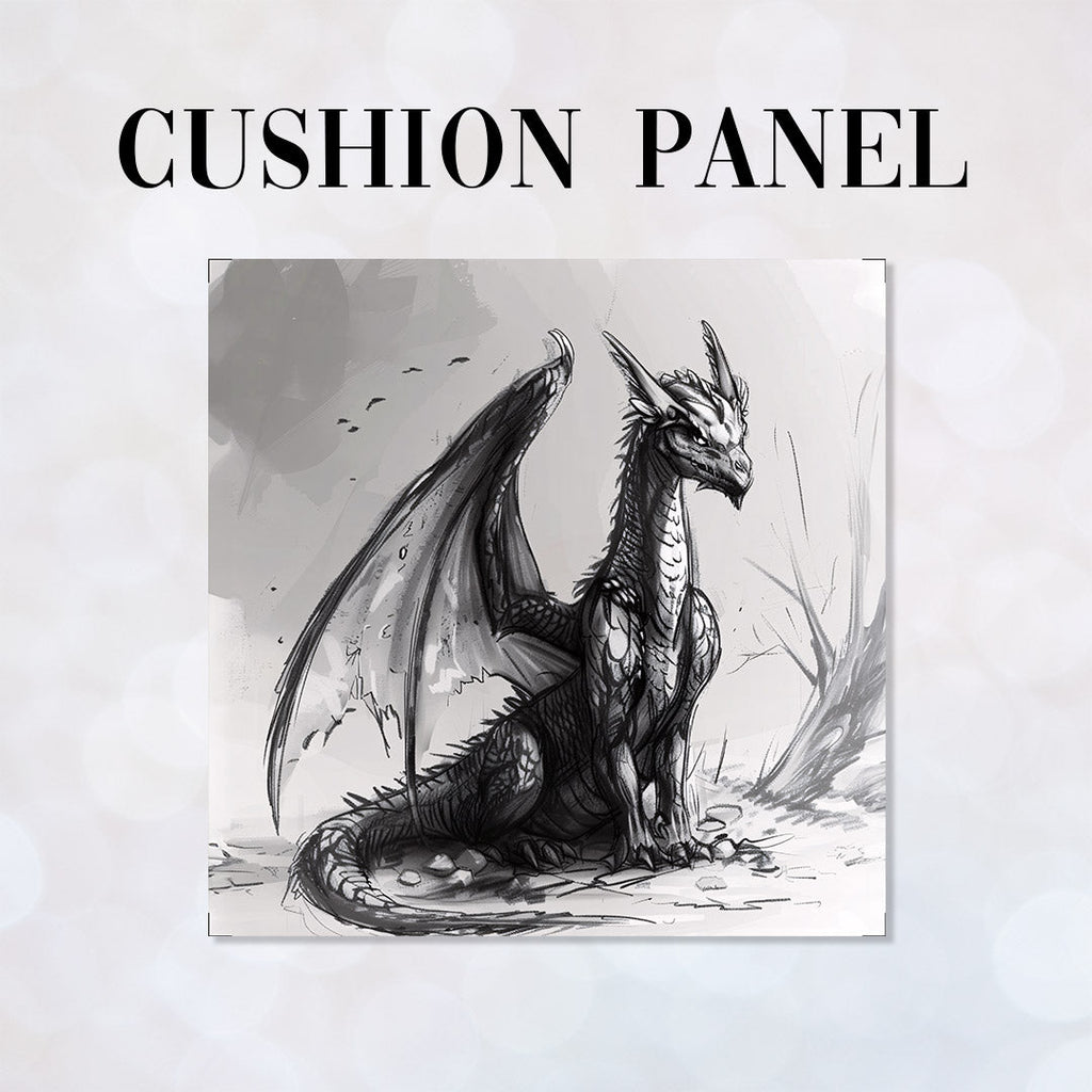 CUSHION Panel Charcoal Dragon CP-311