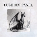 CUSHION Panel Charcoal Dragon CP-311