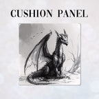 CUSHION Panel Charcoal Dragon CP-311