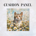 CUSHION Panel Daisy Field Cat CP-314