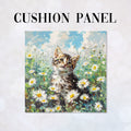 CUSHION Panel Daisy Field Kitten CP-315