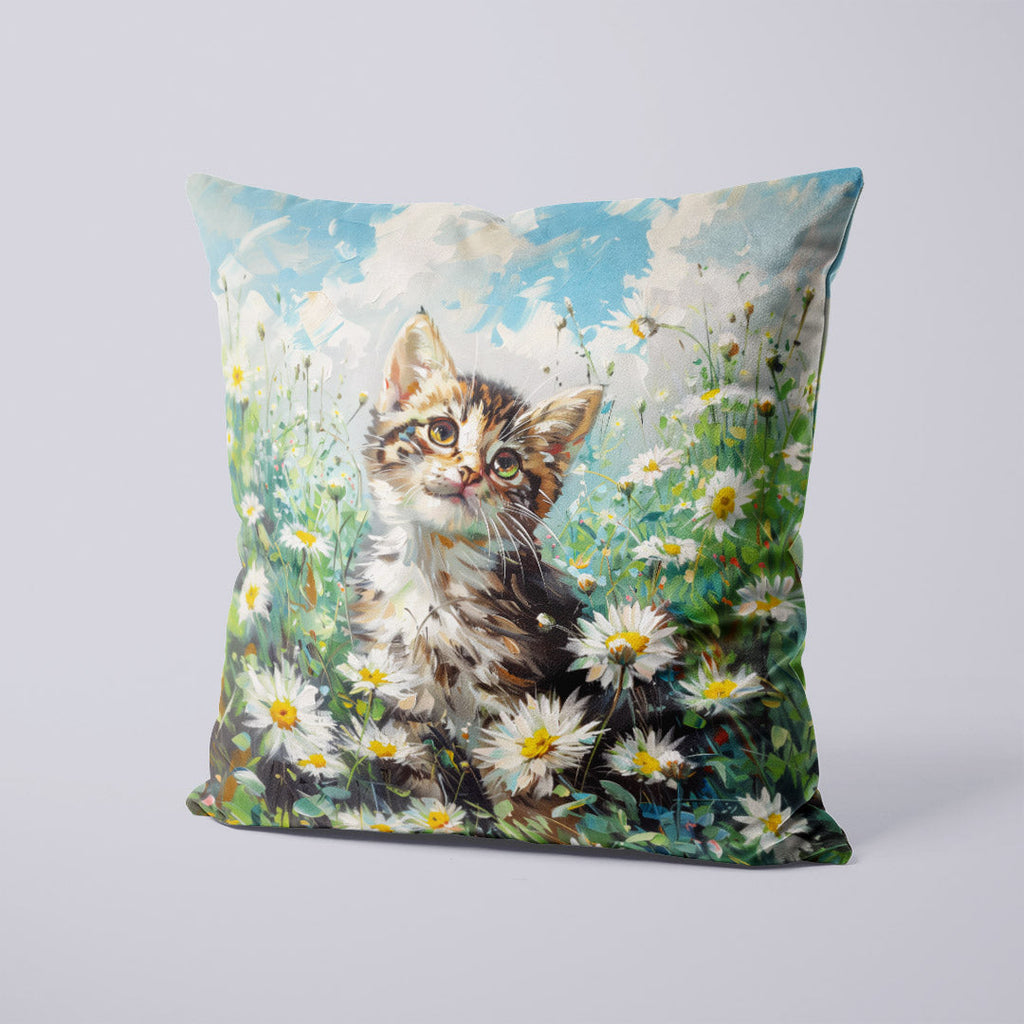 CUSHION Panel Daisy Field Kitten CP-315