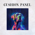 CUSHION Panel Dane Dog on Navy CP-316