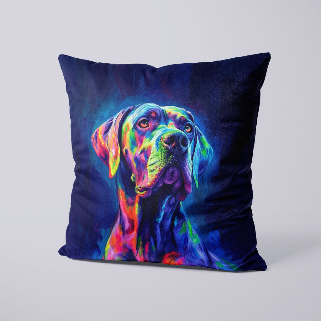 CUSHION Panel Dane Dog on Navy CP-316