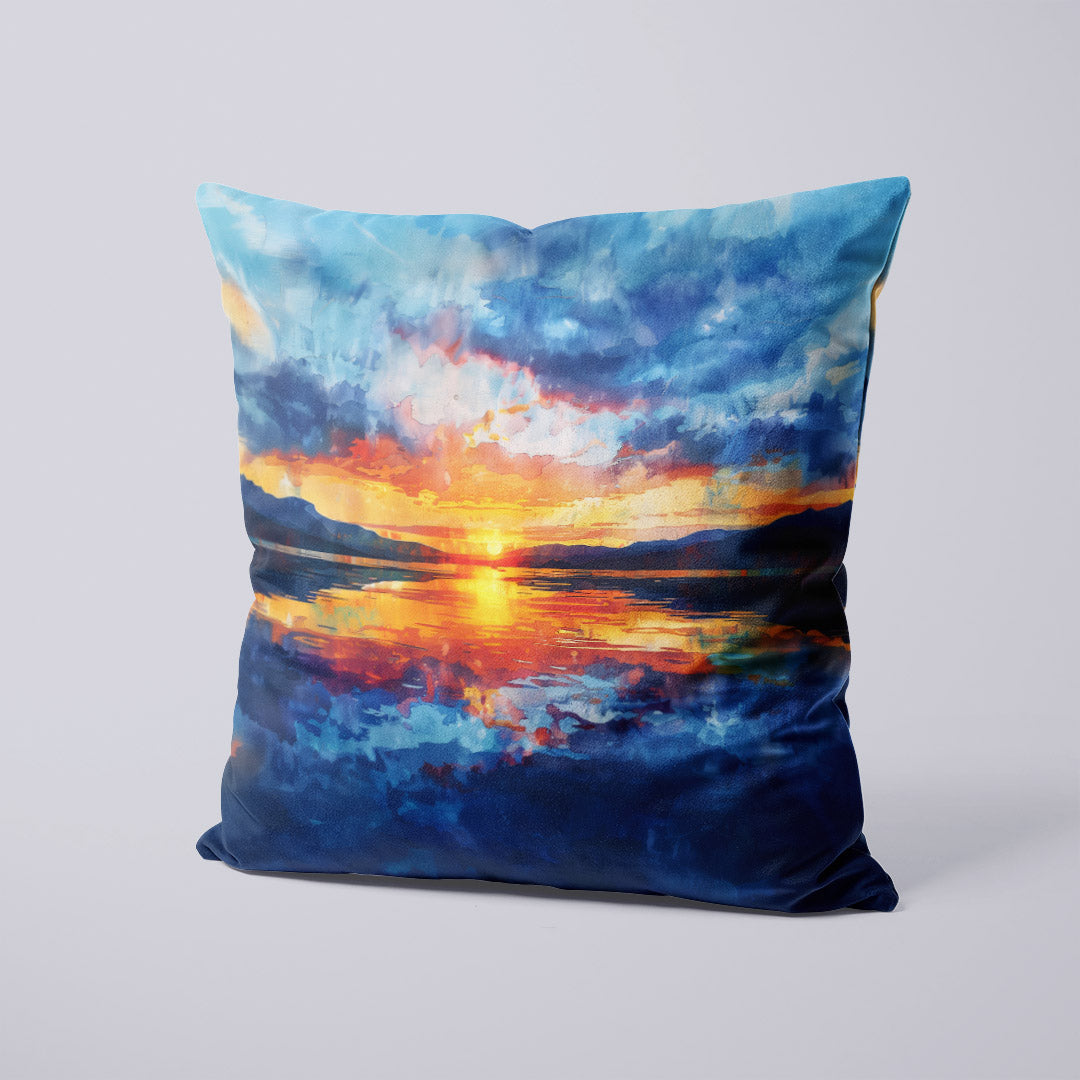 CUSHION Panel Orange and Blue Sunset CP-336