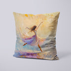 CUSHION Panel Pastel Ballet Dancer CP-337
