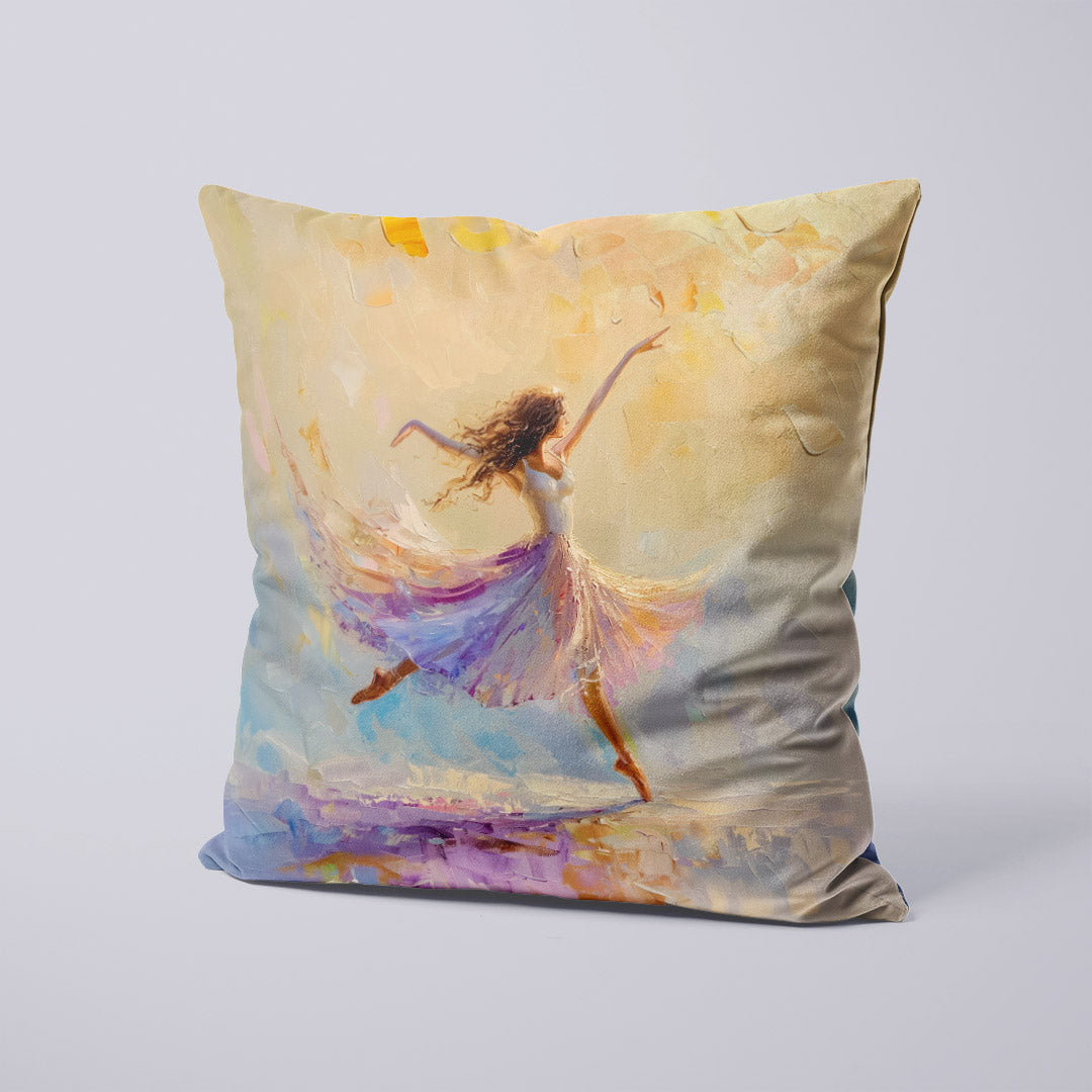 CUSHION Panel Pastel Ballet Dancer CP-337