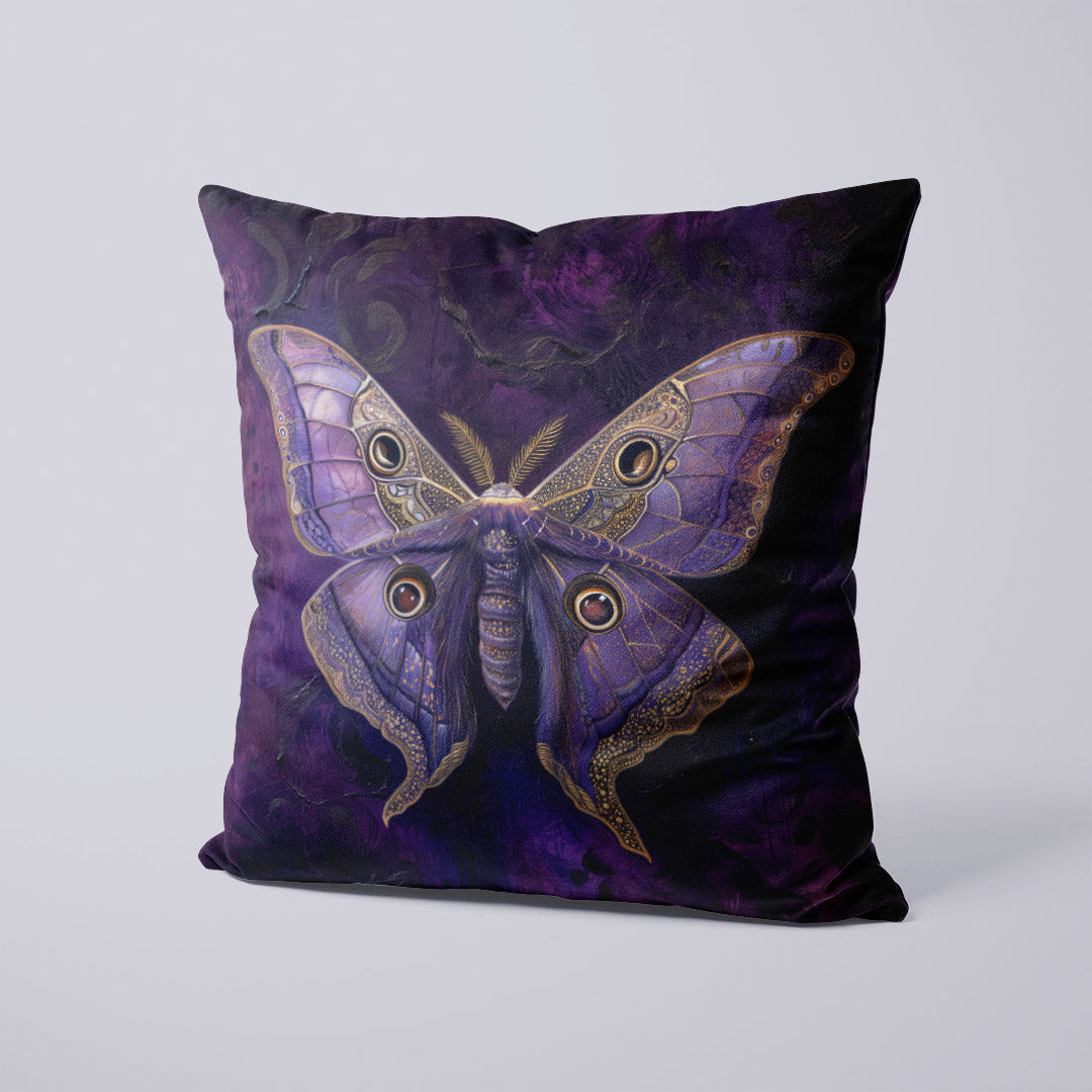 CUSHION Panel Purple Moth CP-338