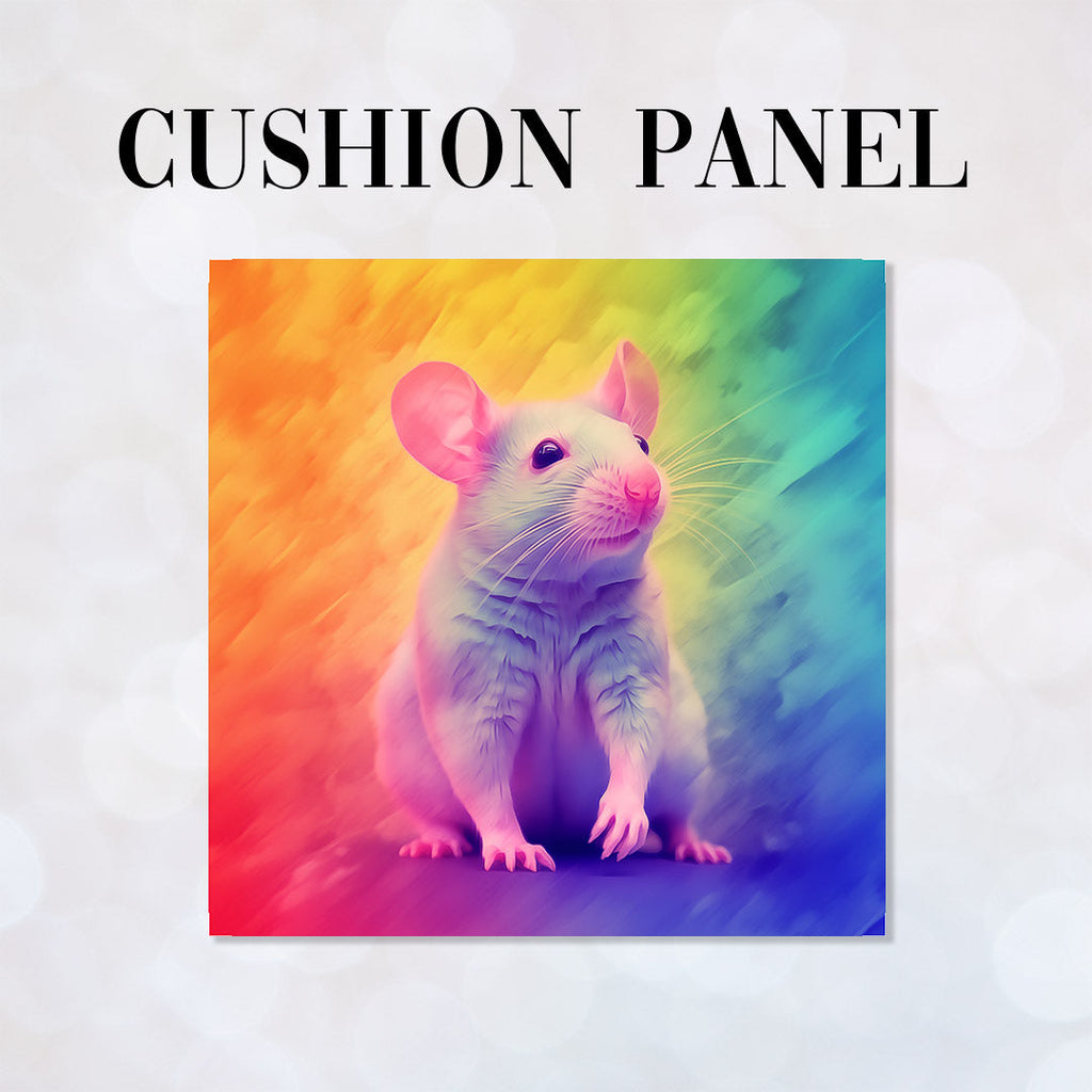 CUSHION Panel Rainbow Rat CP-340