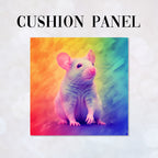 CUSHION Panel Rainbow Rat CP-340