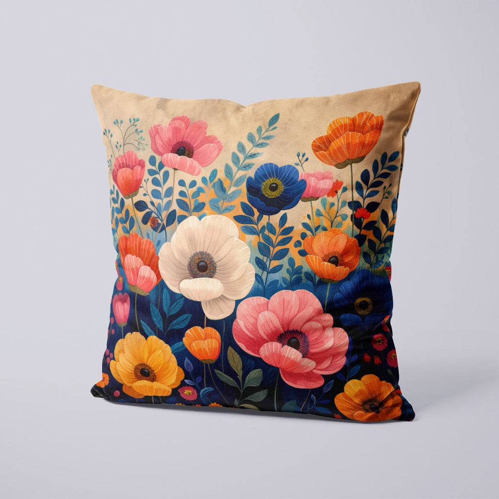 CUSHION Panel Retro Flowers Light CP-342