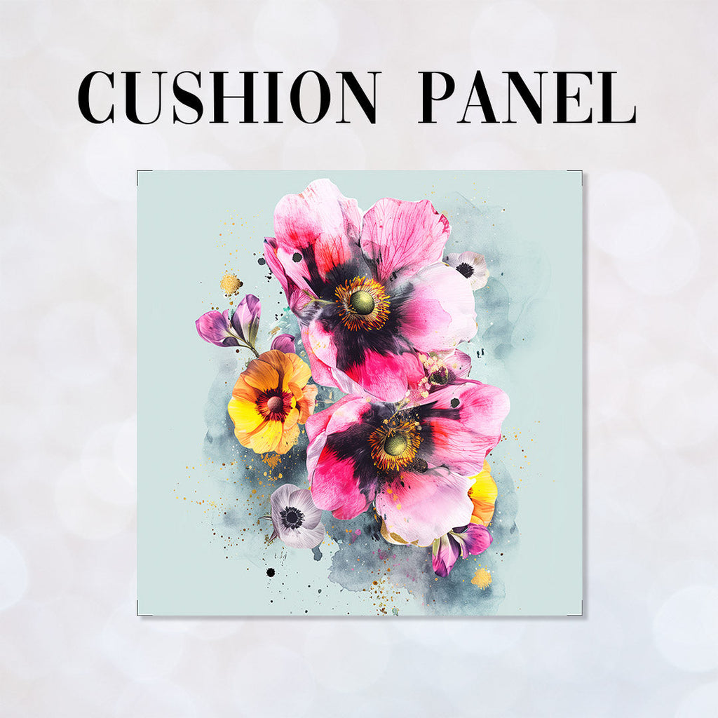 CUSHION Panel Shabby Chic Flowers 4 CP-350