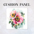 CUSHION Panel Shabby Chic Flowers White CP-351