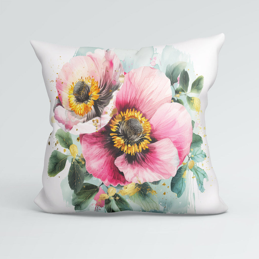 CUSHION Panel Shabby Chic Flowers White CP-351