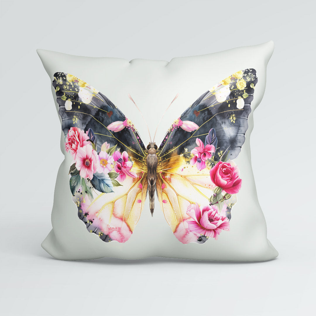 CUSHION Panel Floral Butterfly CP-352